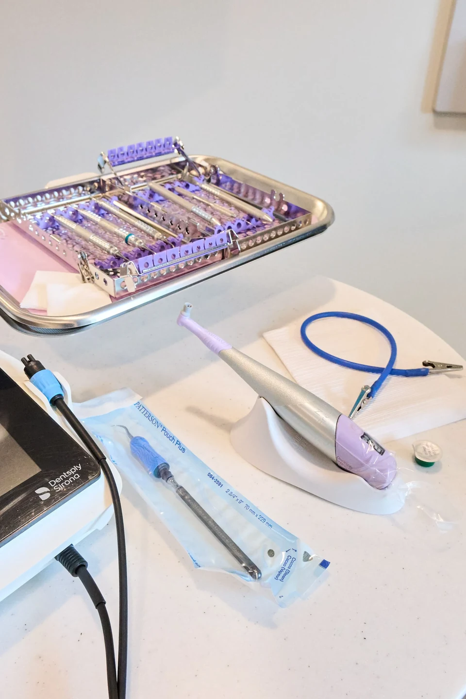 Sterilized dental instruments used for endodontic care