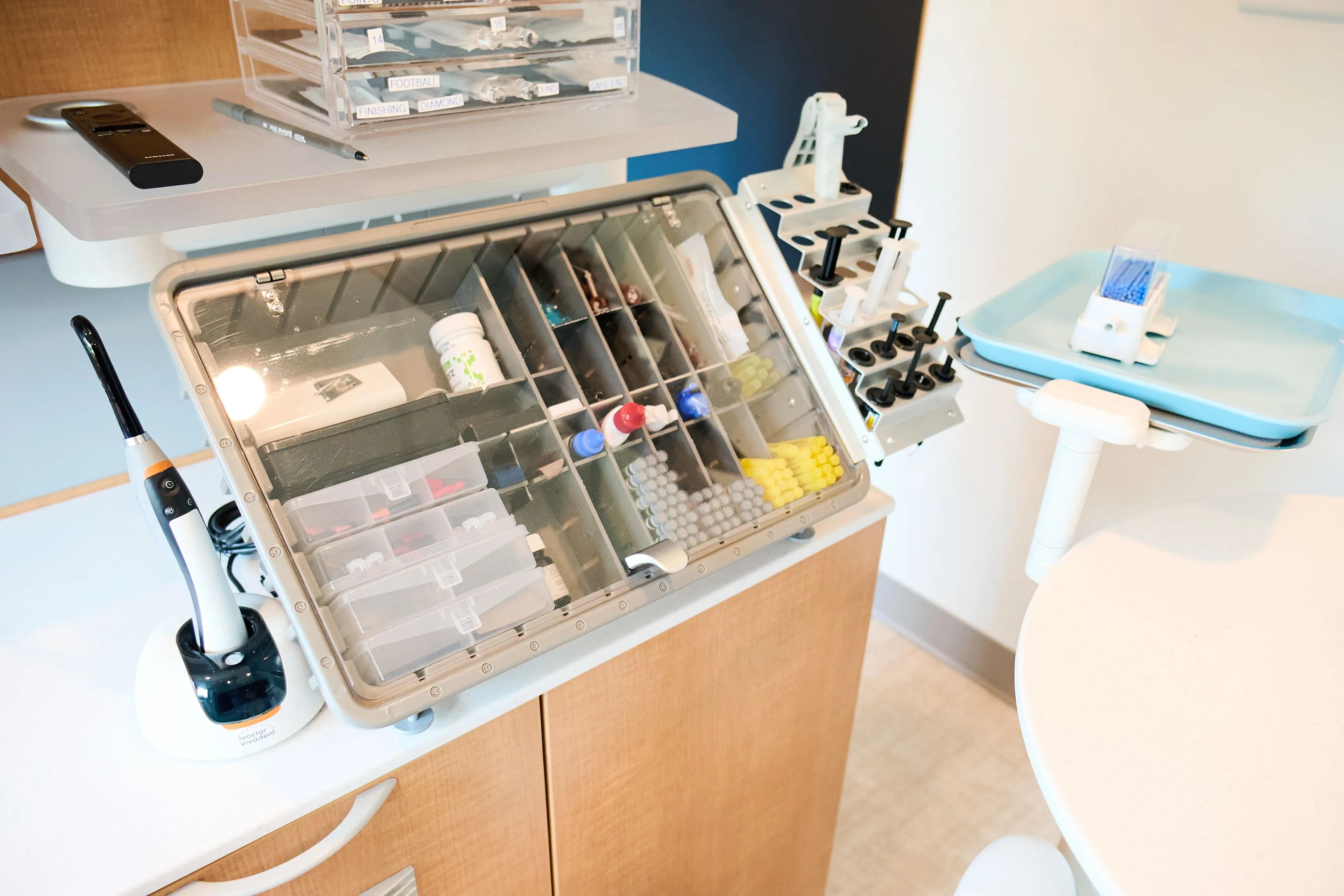 Patient treatment room at Mecca Dental