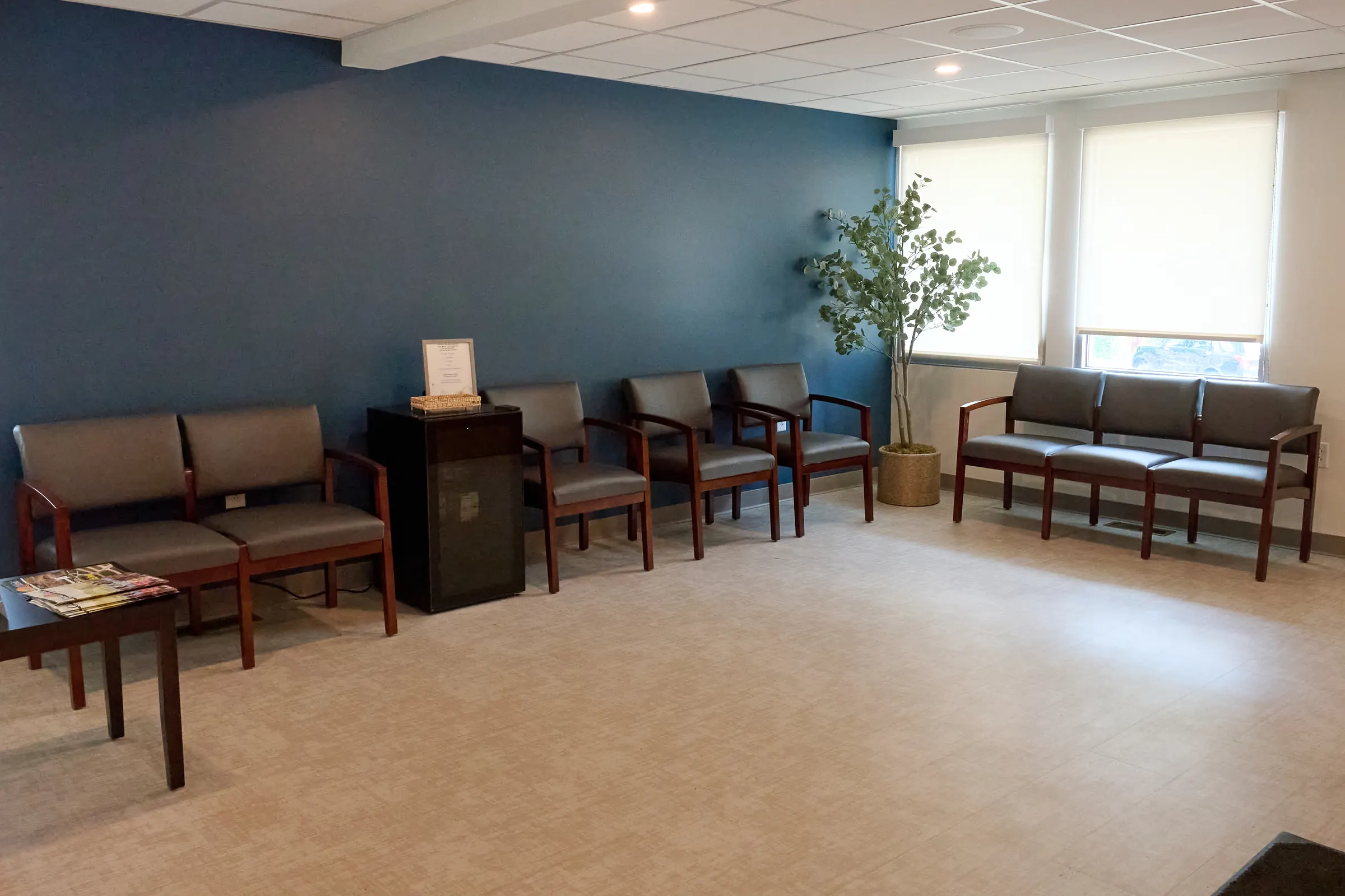 Mecca Dental waiting area seating